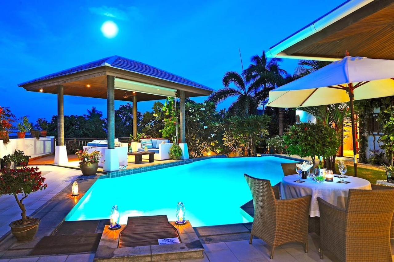 Samui Blu, Villa With Private Pool Choeng Mon Extérieur photo